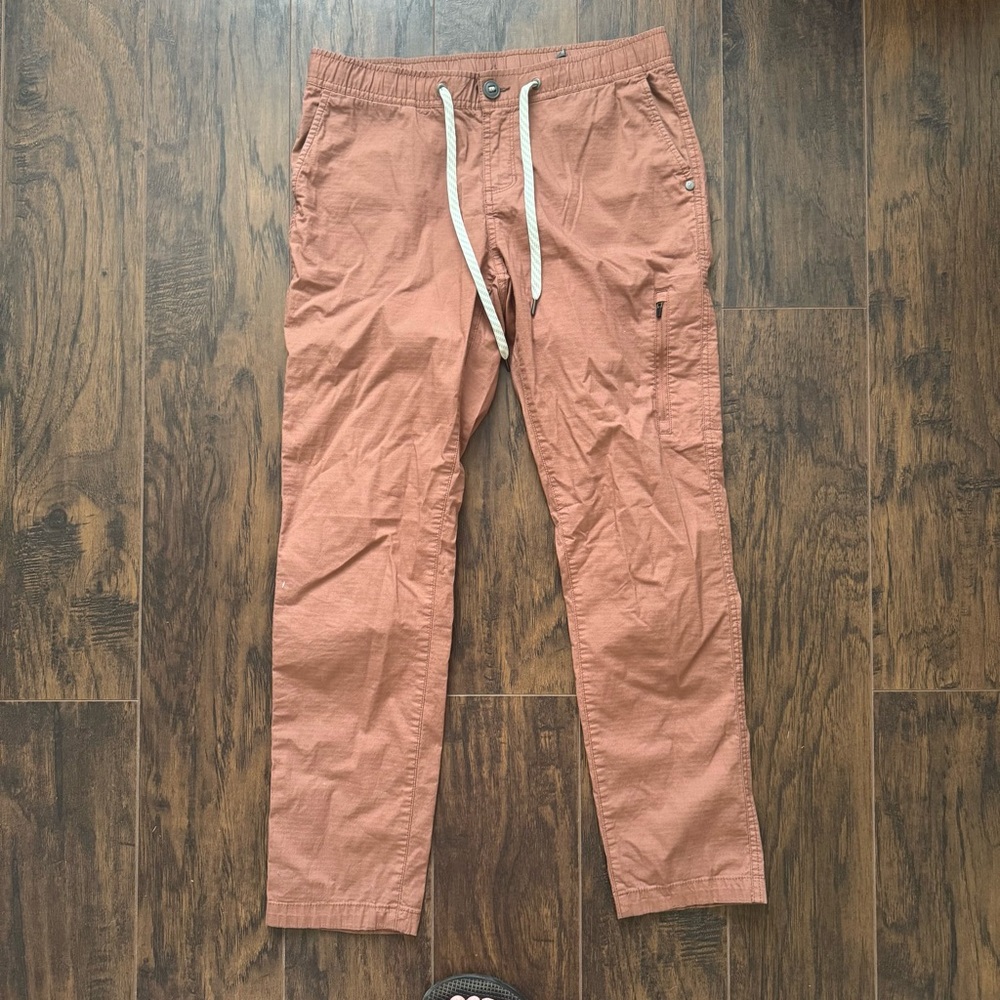 Vuori Medium Pink Light Terracotta Ripstop Pants